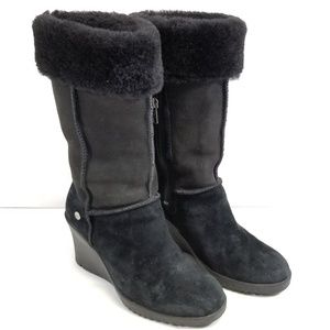 UGG Australia 6 Boots Suede Leather & Sheepskin